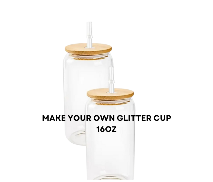 Make Your Own Glitter Glass Cup